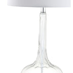 Lampe de table à LED Diamante 28,5 en verre, forme goutte d'eau, rose (lot de 2) par JONATHAN Y