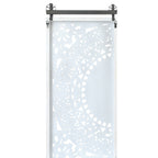 Décoration murale en bois blanc ivoire vieilli avec des accents noirs (lot de 2)