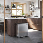 Poubelle double, 2 poubelles de 8 gallons