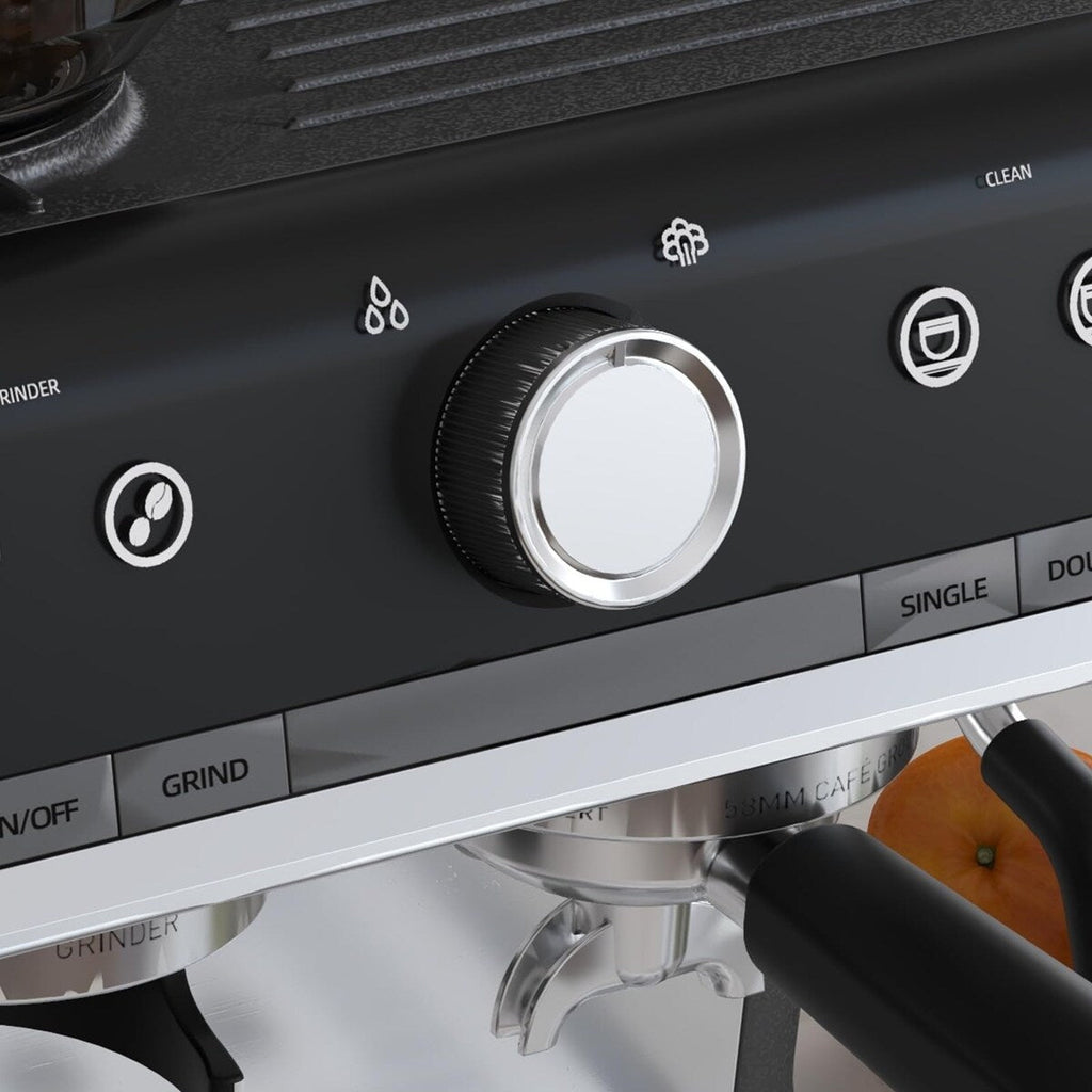 Cafetière expresso avec moulin, réservoir d'eau de 2,8 L