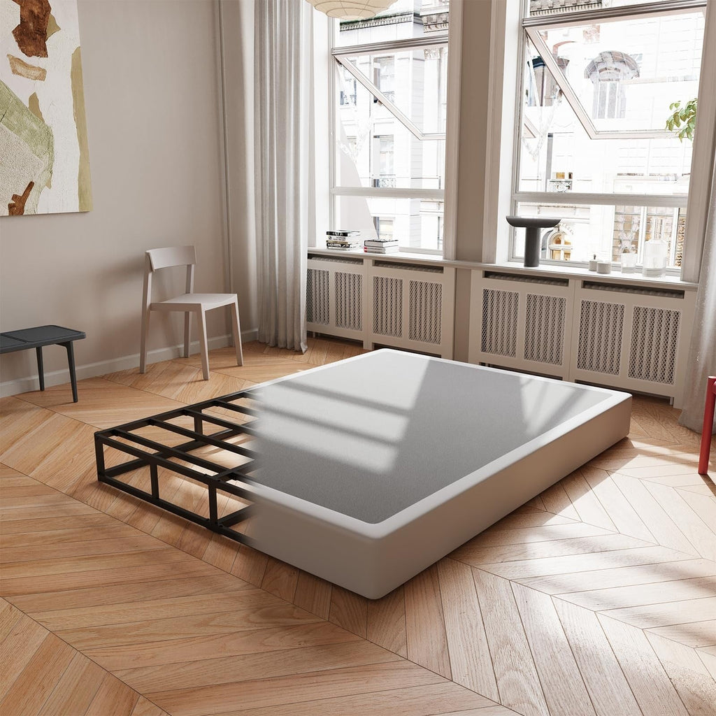 Ressort métallique à profil bas de 5 pouces, structure robuste avec revêtement gris