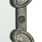 Miroir mural à panneaux argentés antiques Fantina par iNSPIRE Q Classic