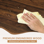 Table à manger de ferme pour 6 personnes, table de cuisine rectangulaire en bois de 70,8 pouces