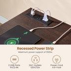 Bureau de direction de ferme Bureau à domicile Tiroir de classement Support d'écran Prise de courant