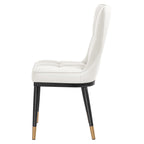 Lot de 2/4 chaises de salle à manger rembourrées en similicuir