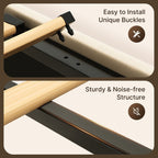 Cadre de lit relevable avec rangement, cadre de lit plateforme rembourré avec système de rangement hydraulique et tête de lit