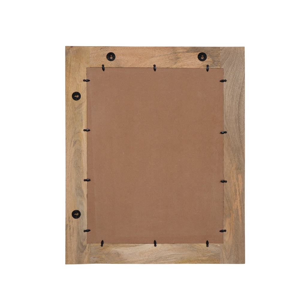 Miroir mural rustique en bois massif naturel Carina de Furniture of America