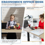 Bureau debout électrique réglable en hauteur Futzca, bureau assis-debout pour ordinateur avec panneau d'épissure