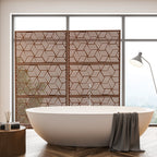 Paravent de confidentialité à 3 panneaux galvanisé à motifs floraux de 6 pieds de Glitzhome