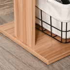 Bureau d'ordinateur rotatif moderne en L HomCom avec étagères