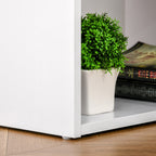 Bureau d'ordinateur moderne HOMCOM 47, bibliothèque, table d'écriture, poste de travail avec 3 tiroirs et étagère de rangement - Blanc