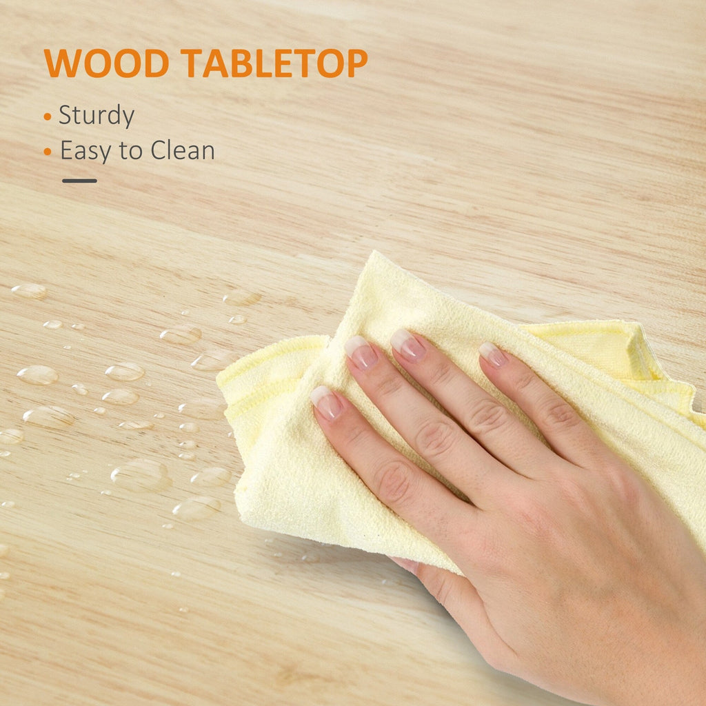 Desserte de cuisine HOMCOM, plateau en bois, sur roulettes, avec étagère ouverte et tiroir de rangement, pour salle à manger et cuisine