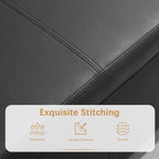 Pouf de rangement rectangulaire rembourré 50,3 x 17,50 x 18 po - Similicuir