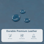 Pouf de rangement rectangulaire rembourré 50,3 x 17,50 x 18 po - Similicuir