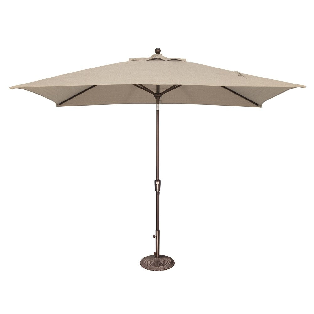 Parasol inclinable rectangulaire à bouton-poussoir SimplyShade Catalina de 10 pieds
