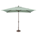 Parasol inclinable rectangulaire à bouton-poussoir SimplyShade Catalina de 10 pieds