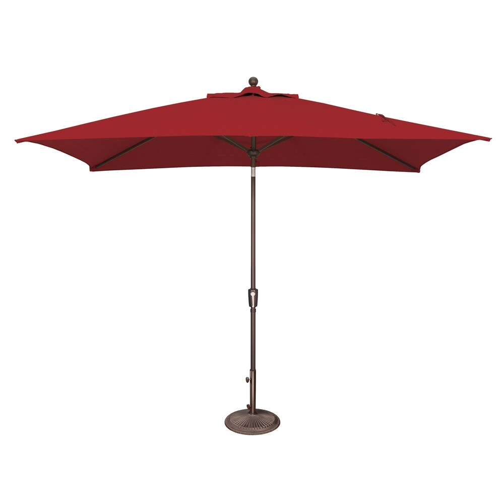 Parasol inclinable rectangulaire à bouton-poussoir SimplyShade Catalina de 10 pieds