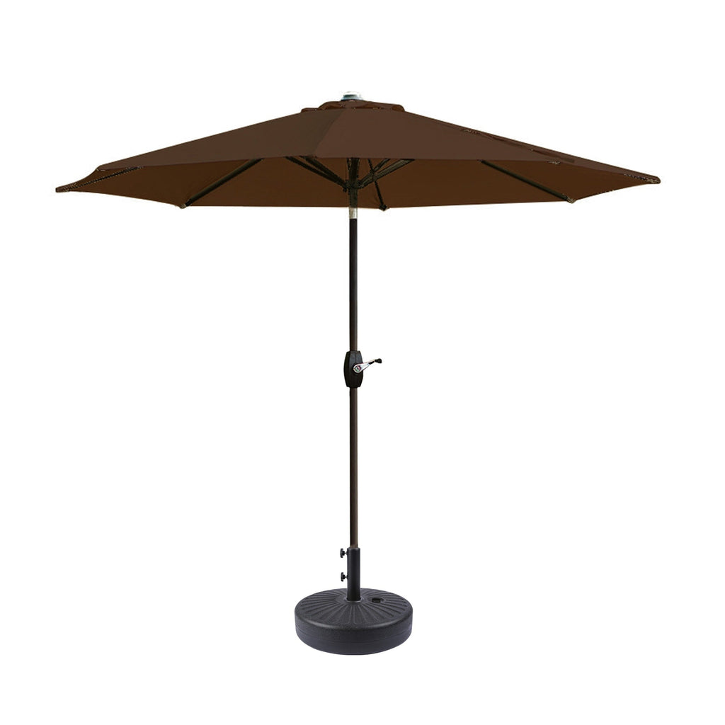 Parasol de patio Holme de 9 pieds et support de base