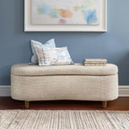 Banc d'appoint de rangement incurvé de style boucle INK IVY Bailey