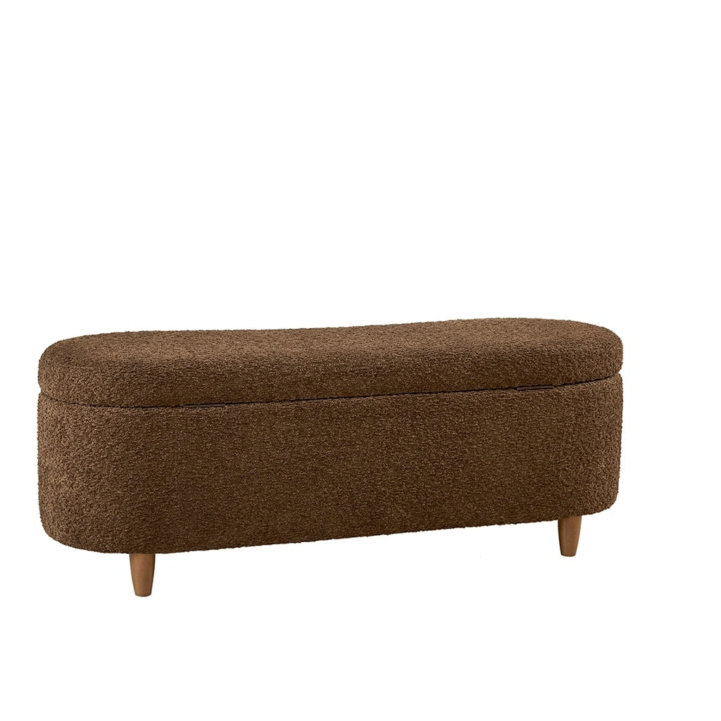 Banc d'appoint de rangement incurvé de style boucle INK IVY Bailey