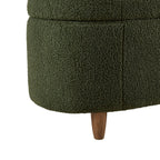 Banc d'appoint de rangement incurvé de style boucle INK IVY Bailey