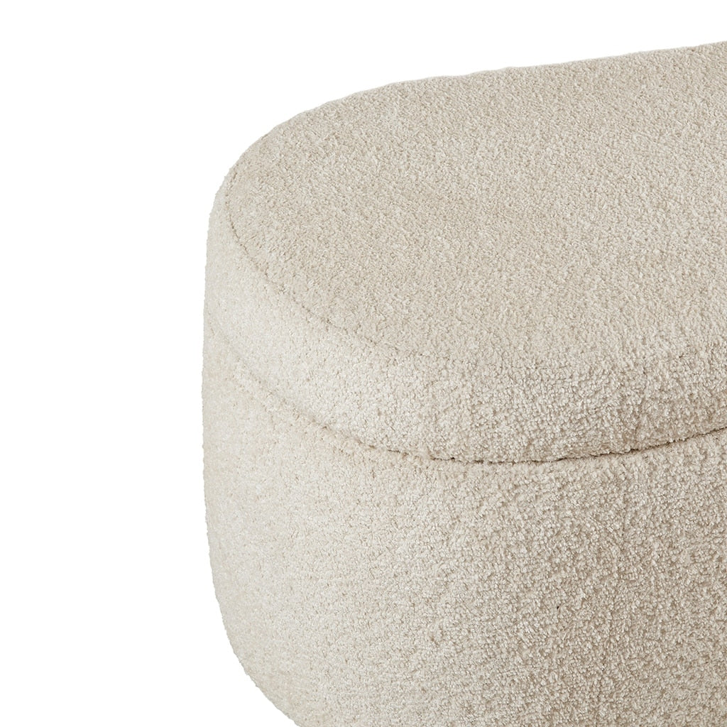 Banc d'appoint de rangement incurvé de style boucle INK IVY Bailey