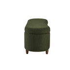 Banc d'appoint de rangement incurvé de style boucle INK IVY Bailey