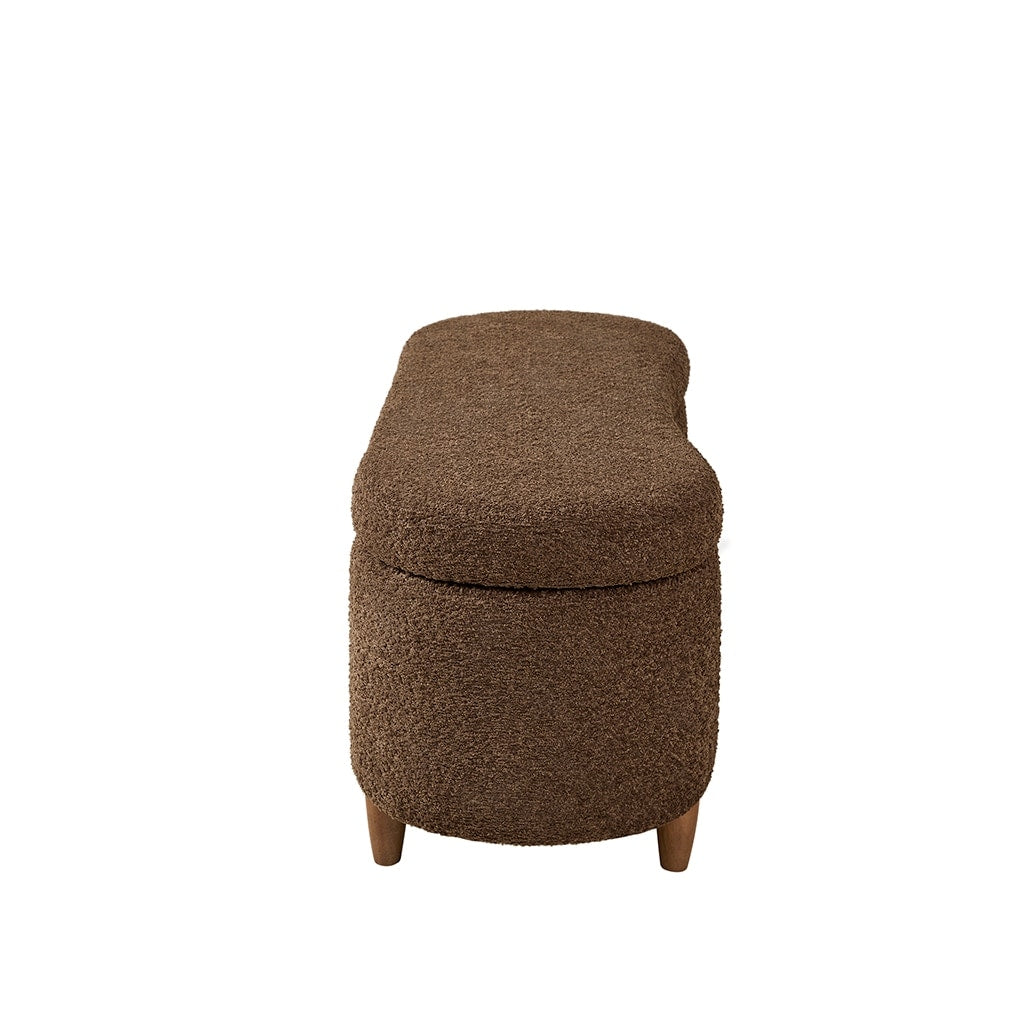 Banc d'appoint de rangement incurvé de style boucle INK IVY Bailey