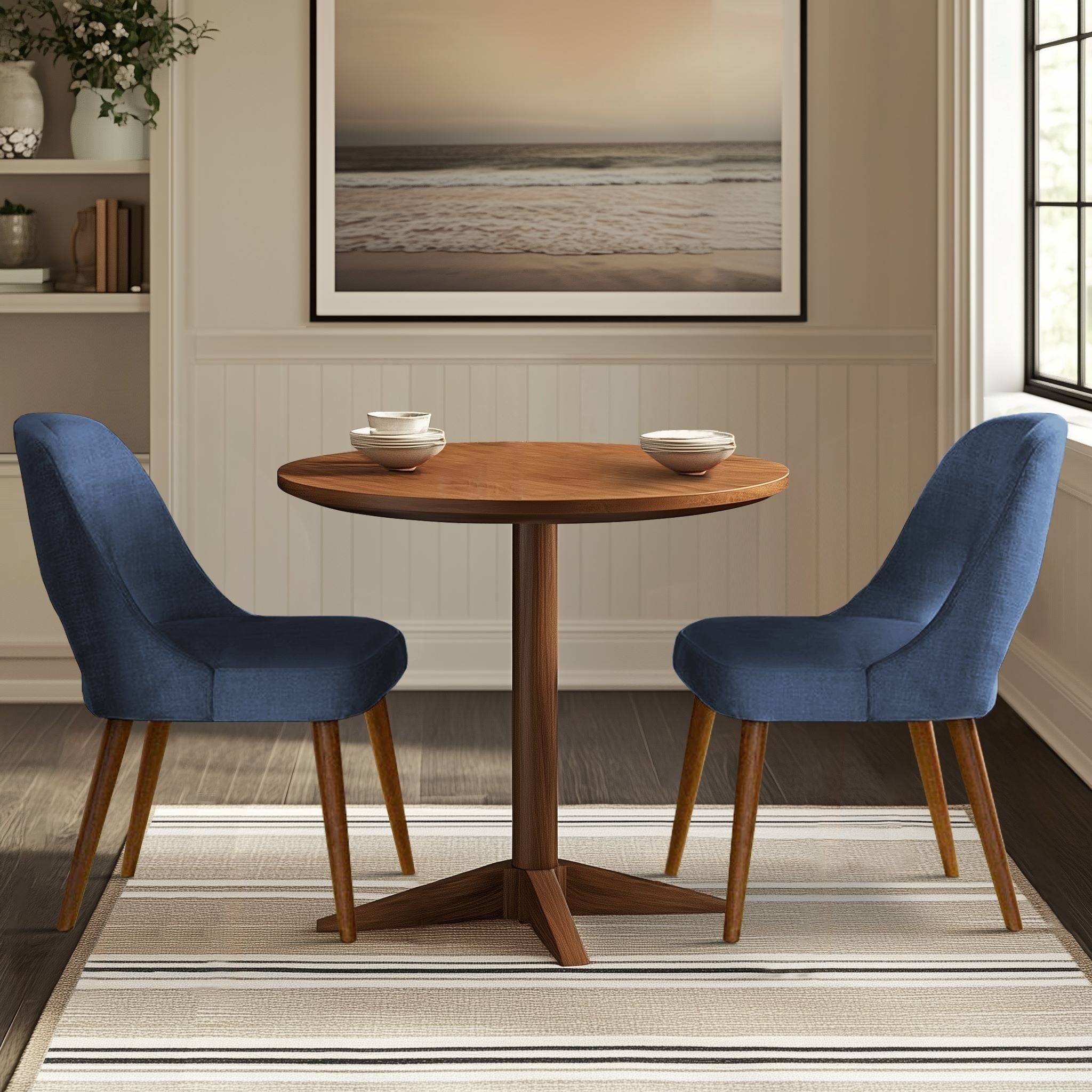 Chaises de salle à manger rembourrées INK IVY Nola avec dossier découpé (lot de 2)