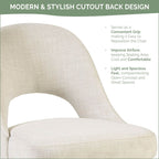 Chaises de salle à manger rembourrées INK IVY Nola avec dossier découpé (lot de 2)