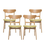 Chaises de salle à manger modernes Idalia du milieu du siècle (lot de 4) par Christopher Knight Home