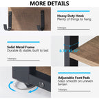 Ensemble de porte-manteaux et de bancs à chaussures pour entrée, porte-manteaux et porte-chaussures de style industriel