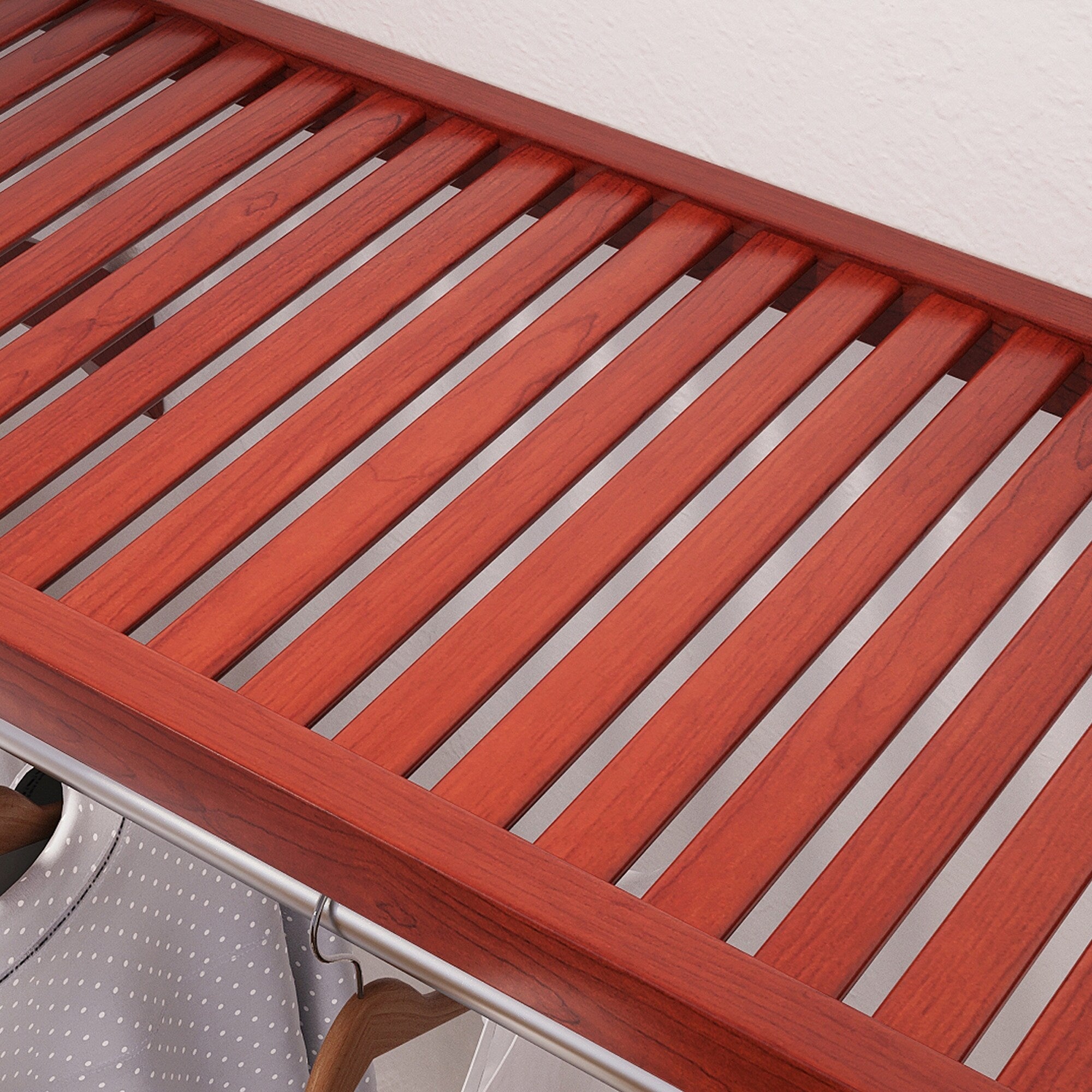 Système de placard intégré Simplicity en bois massif John Louis Home en acajou rouge