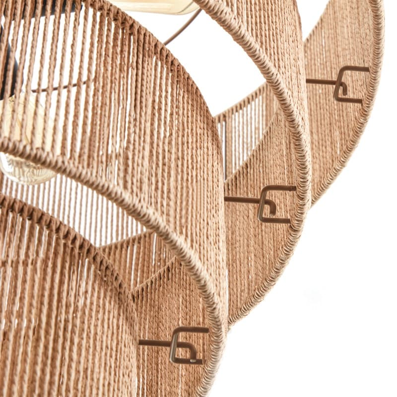 Suspension bohème KAWOTI largeur 26, 5 lumières, 4 niveaux