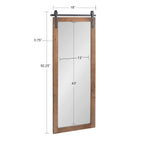 Miroir mural rectangulaire rustique Kate et Laurel Cates