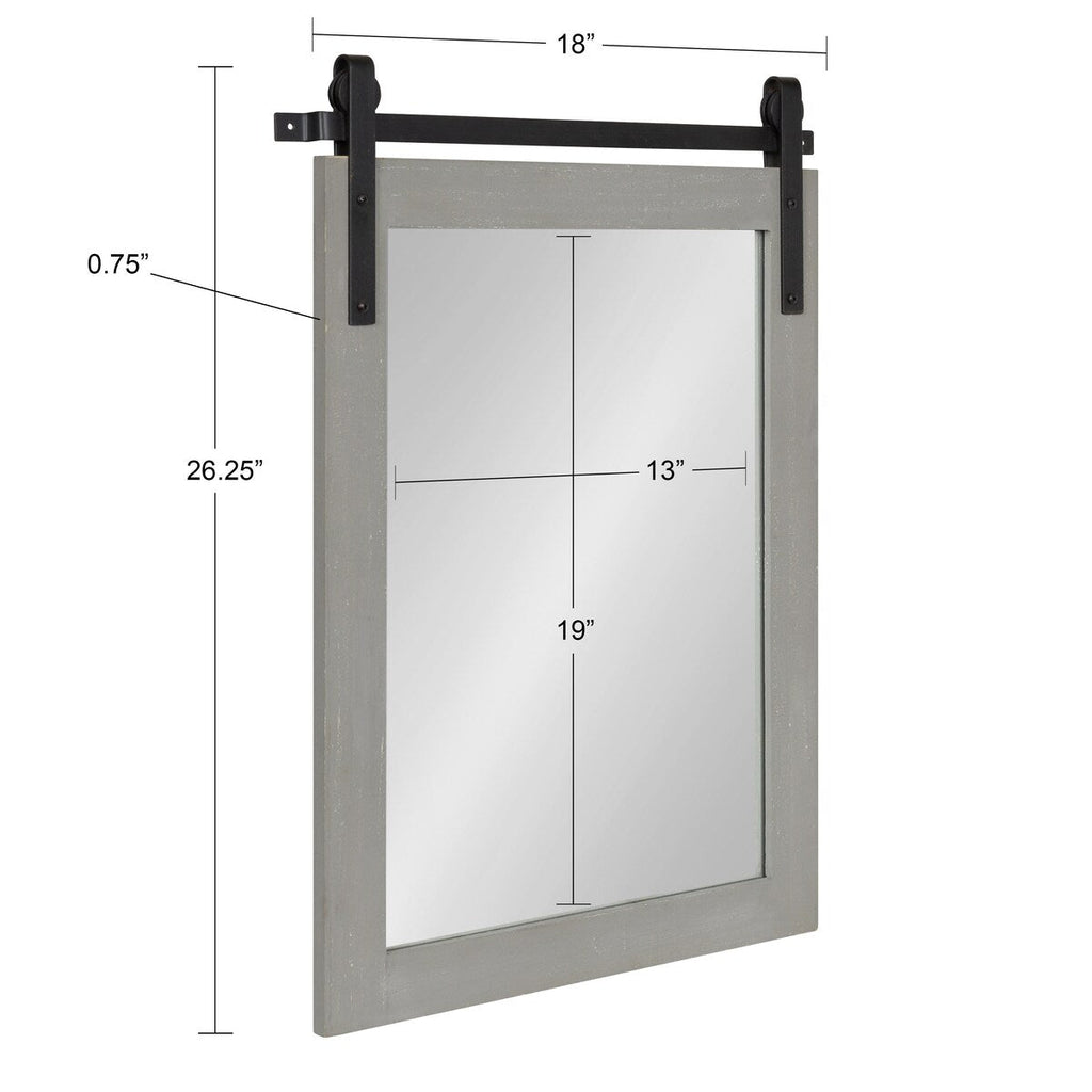 Miroir mural rectangulaire rustique Kate et Laurel Cates
