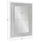 Miroir mural en bois et métal Kate et Laurel Deely