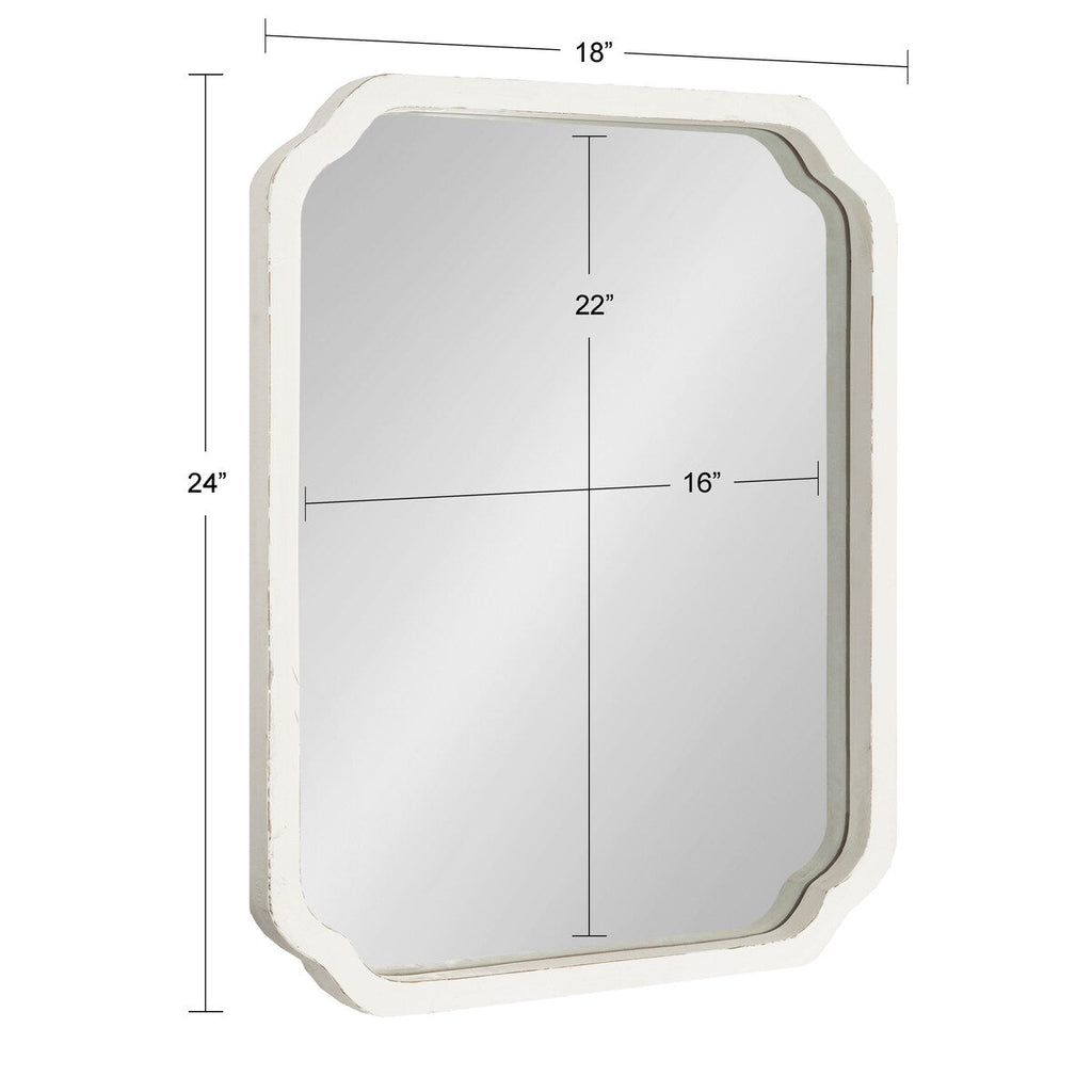 Miroir mural carré en bois Kate et Laurel Marston