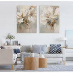 Toile botanique abstraite perlée Kate et Laurel Sylvie