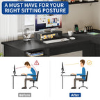 Bureau de jeu d'angle Moasis en L de 59 pouces avec support pour écran