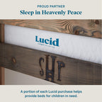 Matelas Lucid Firm en mousse à mémoire de forme avec gel de 10 pouces