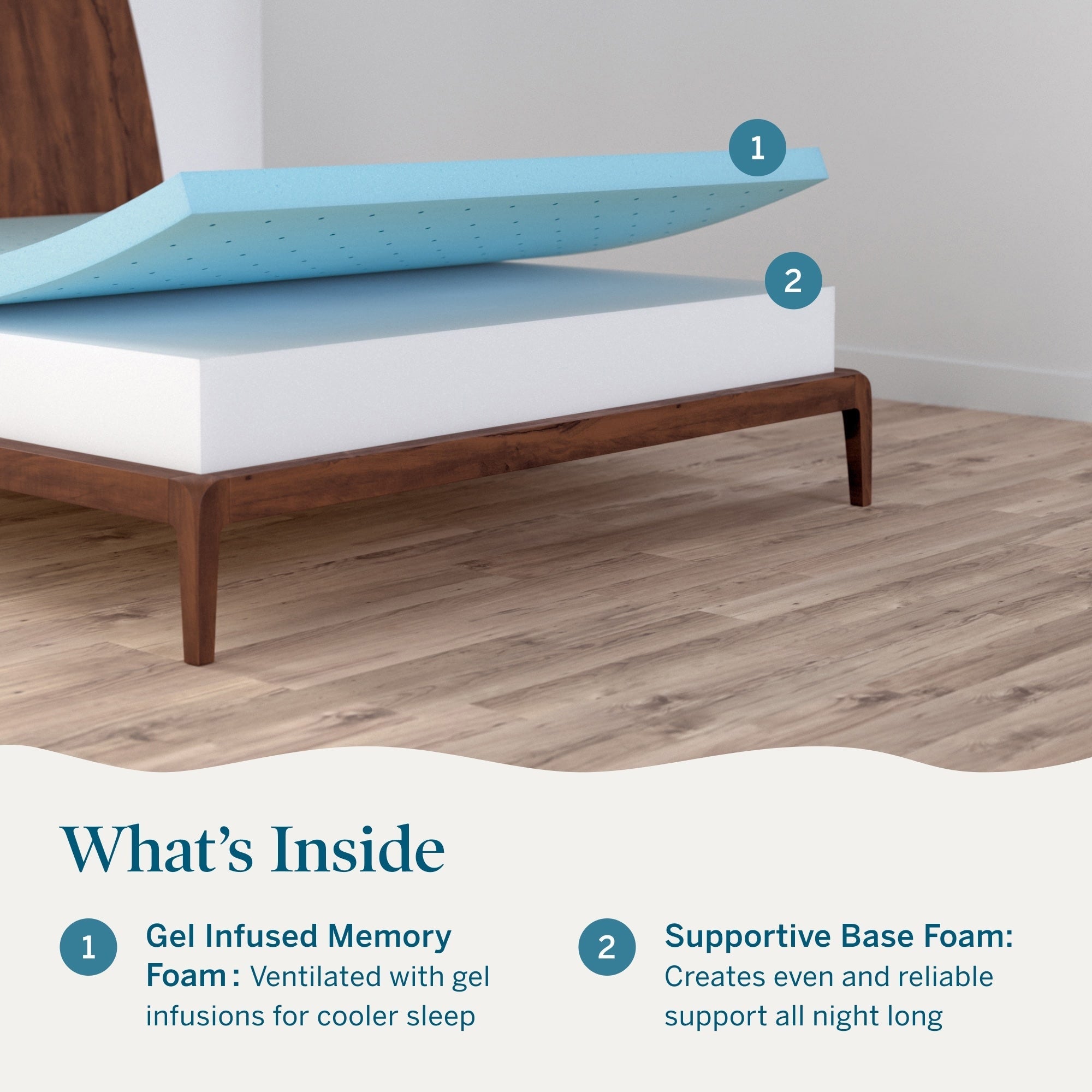 Matelas Lucid en mousse à mémoire de forme de luxe de 10 pouces