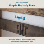 Matelas hybride Lucid 12 pouces en gel et aloe vera