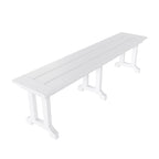 Banc de terrasse extérieur Polytrends Laguna en PEHD toutes saisons 65