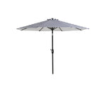 Parasol de patio Lopes de 9 pieds avec base en finition bronze et support de poids inclus
