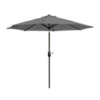 Parasol de patio Lopes de 9 pieds avec base en finition bronze et support de poids inclus