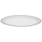 Service de table Lorren Home Trends en porcelaine avec accents argentés, 57 pièces