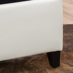 Banc de rangement en similicuir Lucinda par Christopher Knight Home - 51,25 L x 17,50 l x 16,25 H