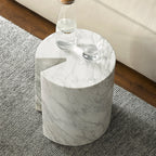 Seraphic Marble Round Side Table