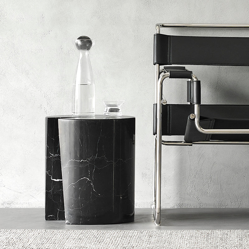 Seraphic Marble Round Side Table